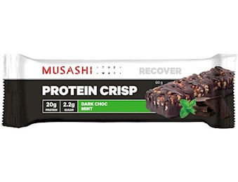 MUSASHI DARK Chocolate MINT WAFER BAR 40G
