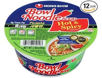 NSHIM HOT&SPICY BOWL NOODLE 86G