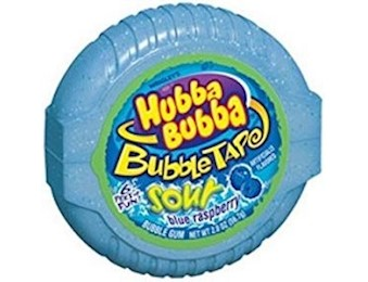 Hubba Bubba SOUR BLUE RBERRY B/TAPE